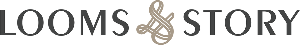 The coloured Looms & Story identity used on social media